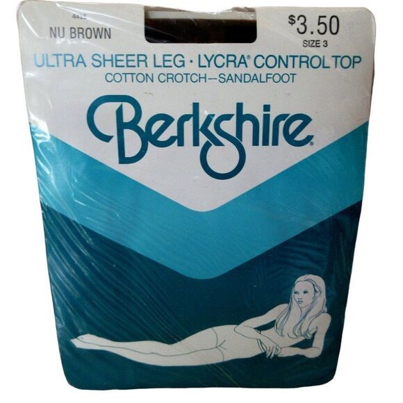 Vtg Pantyhose Stockings Berkshire Burlington 3 Sealed Pkgs Sandal Foot Colors - Picture 2 of 4